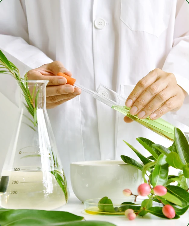 Rad sa biljnim materijalom u laboratoriji Rad sa biljnim materijalom u laboratoriji